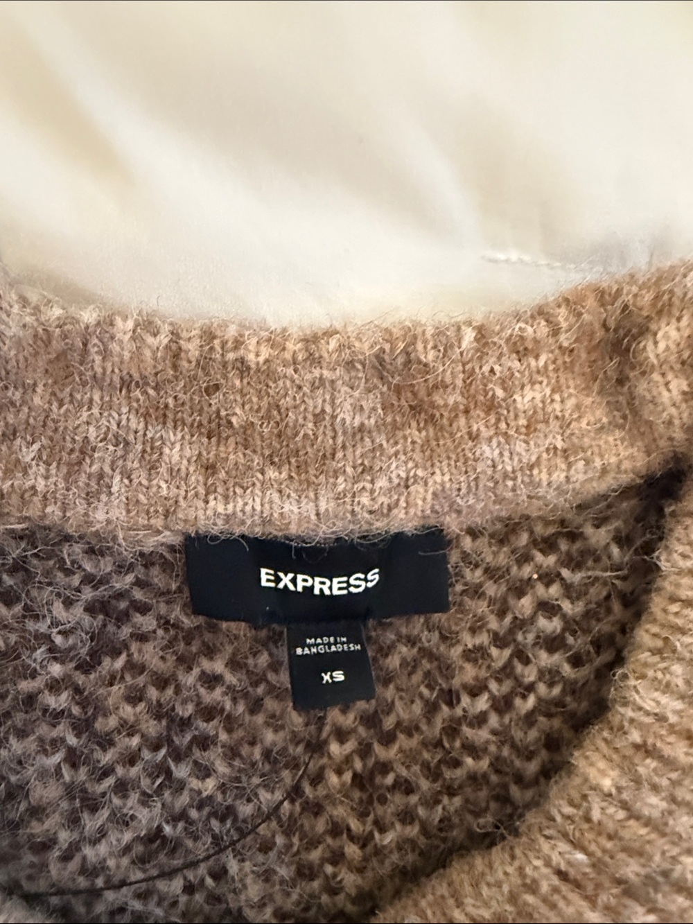 Express Men’s Heathered Taupe Crewneck Sweater, new without tag NWOT